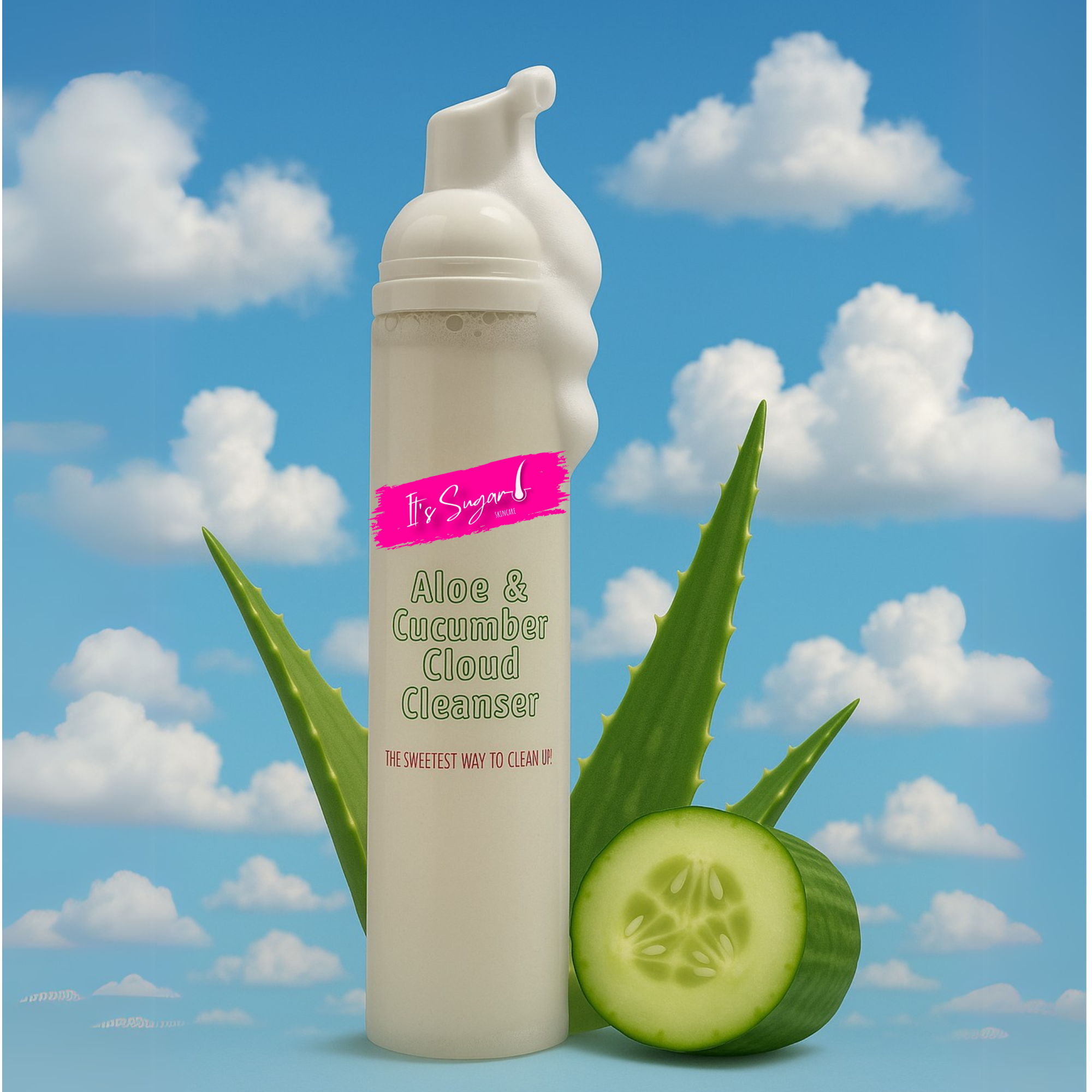 Aloe & Cucumber cloud cleanser - It's Sugar!