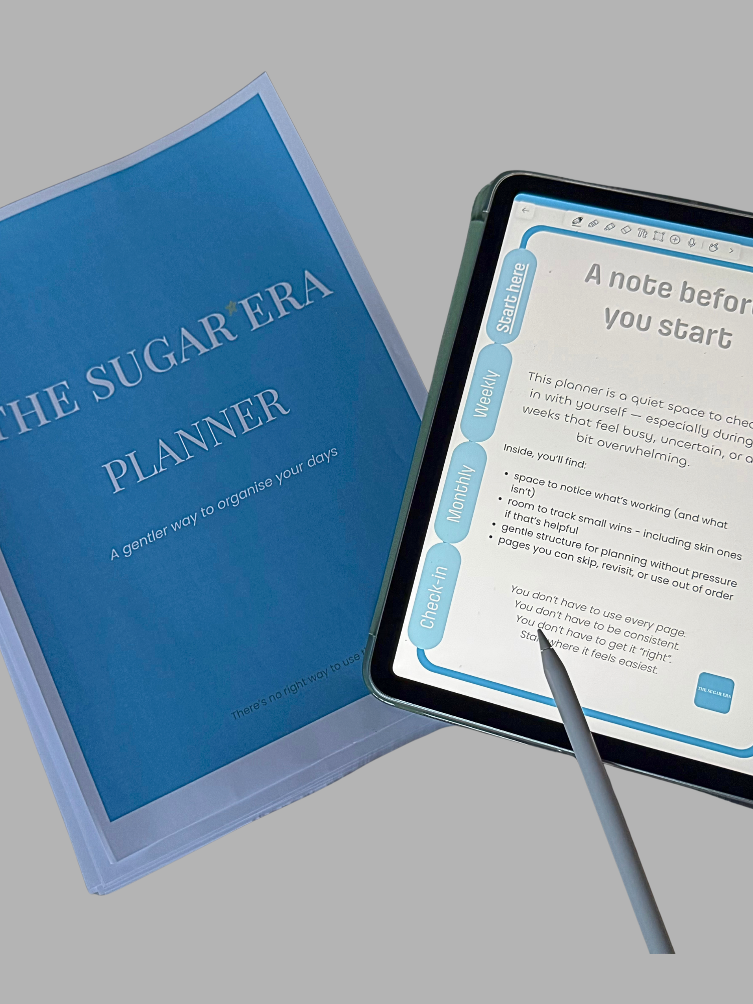 Sugar Era Digital Planner | Pressure-Free Planning for Students